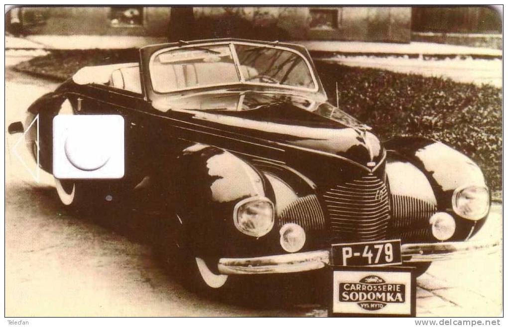 TCHEQUIE CORPS DE CARTE 50U CARROSSERIE SODOMKA  WITHOUT CHIP VERY RARE - Tschechische Rep.