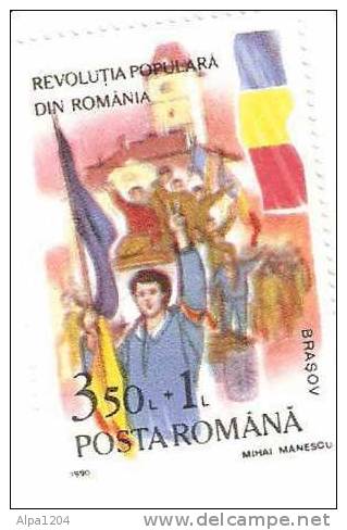 POSTA ROMANIA - "REVOLUTIA POPULARA DIN ROMANIA" 350 L - OBLITERE - Collections