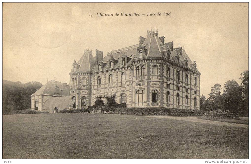 BONNELLES CHATEAU FACADE SUD - Verneuil Sur Seine