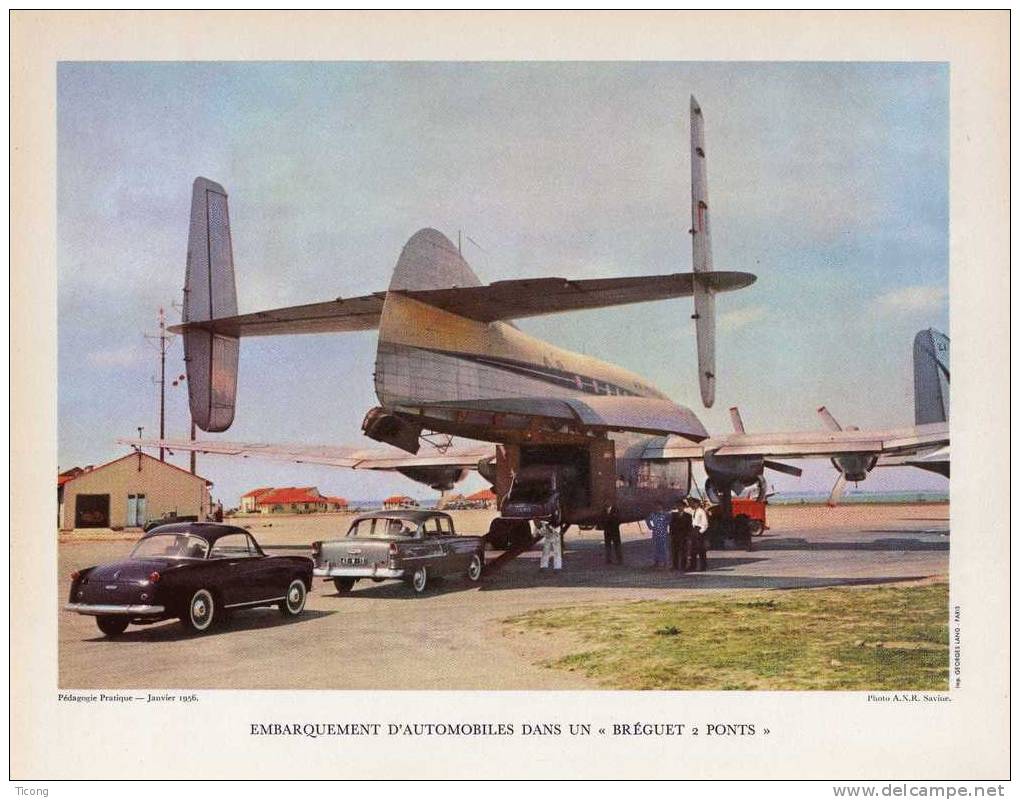 THEME AVIATION LA PEDAGOGIE PRATIQUE 1955 - LES MOYENS DE TRANSPORT AERIENS (  VOIR SOMMAIRE ) - Flugzeuge