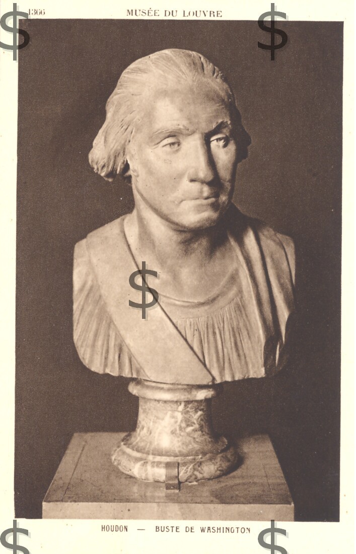 Buste De WASHINGTON Par Houdon Statue Du Musée Du Louvre  Sculpture Of George Washington - Washington DC