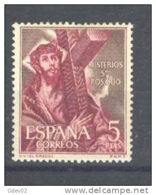 ES1476-LAB081.España.Spain. Espagne.SANTO  ROSARIO.1962.( Ed 1476**),sin Charnela. BONITO - Nuevos