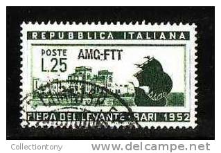 1952 - 16° FIERA DI LEVANTE A BARI  - CAT. SASS.N° 153  USATO  VAL. CAT. 2.50€ - Afgestempeld