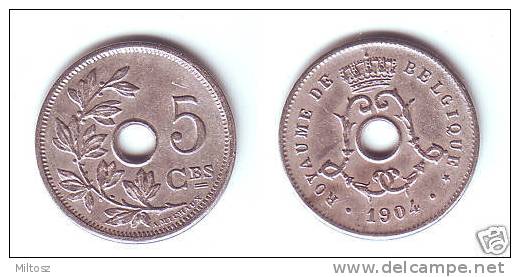 Belgium 5 Centimes 1904 (legend In French) - 5 Centimes