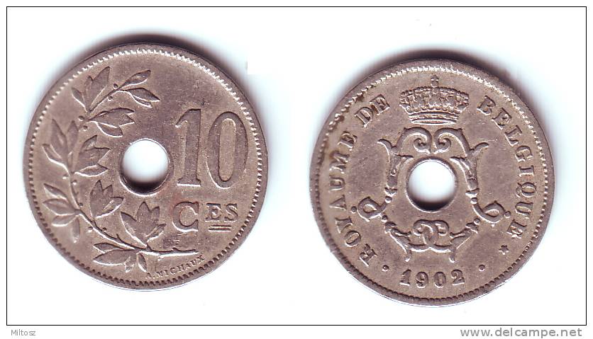 Belgium 10 Centimes 1902 (legend In French) - 10 Cents