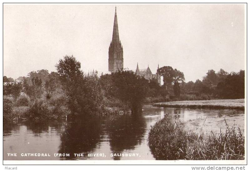 5261    Regno  Unito   Salisbury   The Cathedral  (from  The  River)   NV - Salisbury