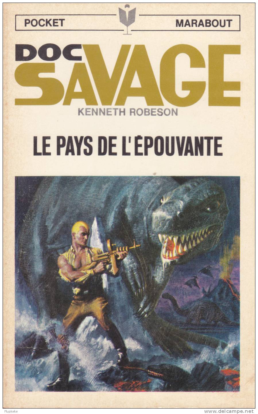 Pocket Marabout 48 Doc Savage Le Pays De L´Épouvante Robeson 1967 Couverture Jim Bama Illustrations Lievens - Marabout Junior