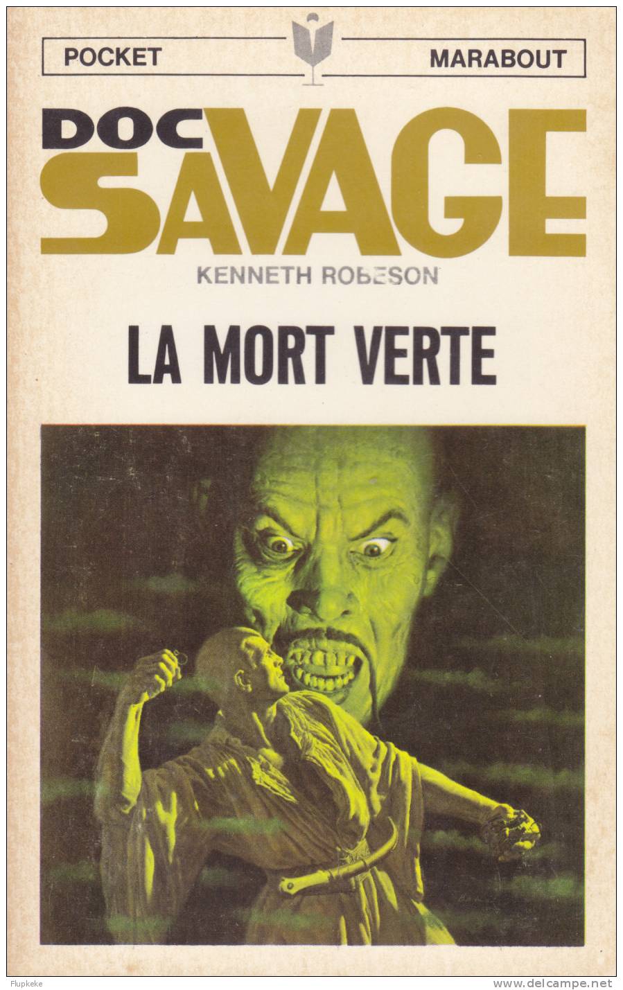 Pocket Marabout 59 Doc Savage La Mort Verte Kenneth Robeson 1968 Couverture Jim Bama Illustrations Lievens - Marabout Junior