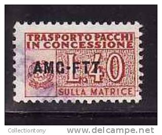 1953 -PACCHI IN CONCESSIONE - MATRICE - CAT. SASS. N° 1 USATO  VAL. CAT. 6.00€ - Postal And Consigned Parcels