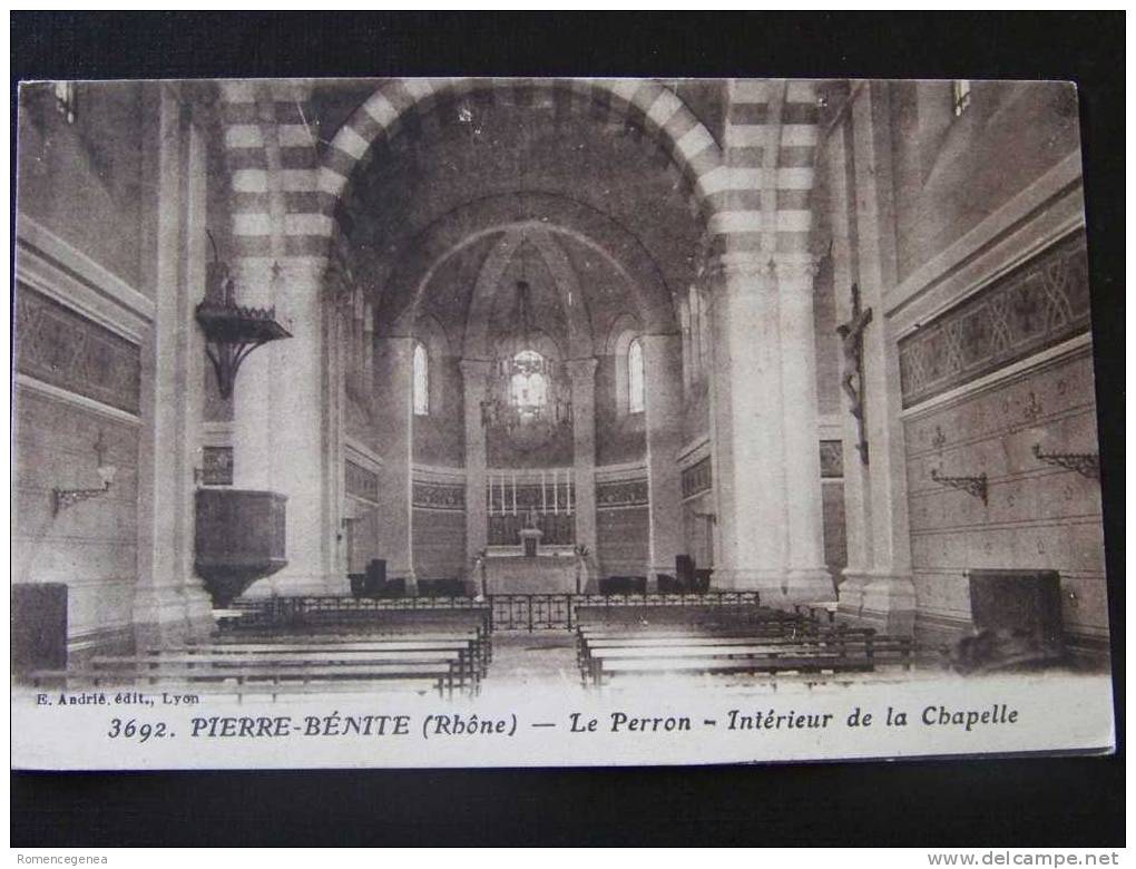 PIERRE BENITE - Le Perron - Intérieur De La Chapelle - Non Voyagée - Pierre Benite