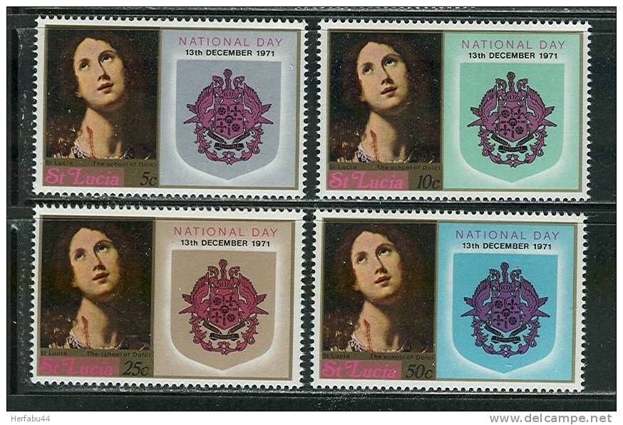 St. Lucia    National Day   Set SC#  308-11  MNH** - St.Lucie (1979-...)