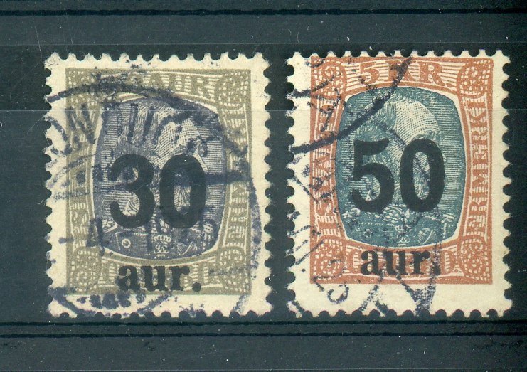 Islande  -   1925  :  Yv  113-14  (o) - Used Stamps