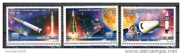 Romania 2008 / Space Exploration / 3 Val - Russie & URSS