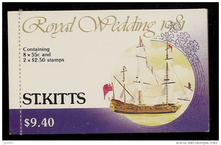 St.Kitts  1981  Royal Wedding  (**) Sg. SB 1 - St.Kitts Und Nevis ( 1983-...)