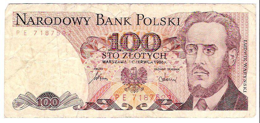 Pologne - 100 Zlotych - 1986 - Pick 143e - Usagé - Polonia