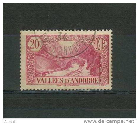 Andorre, Timbre No. 30 Oblitéré - Used Stamps