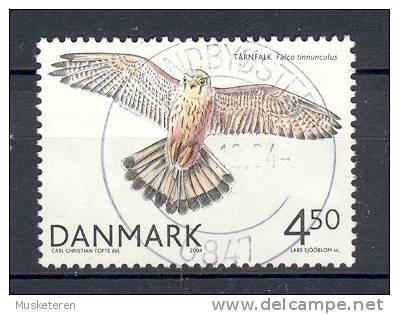 Denmark 2004 Mi. 1383   Greifvögel In Dänemark Turmfalke Falcon Bird Vogel Oiseau Deluxe BRØNDBYØSTER Cancel !! - Oblitérés