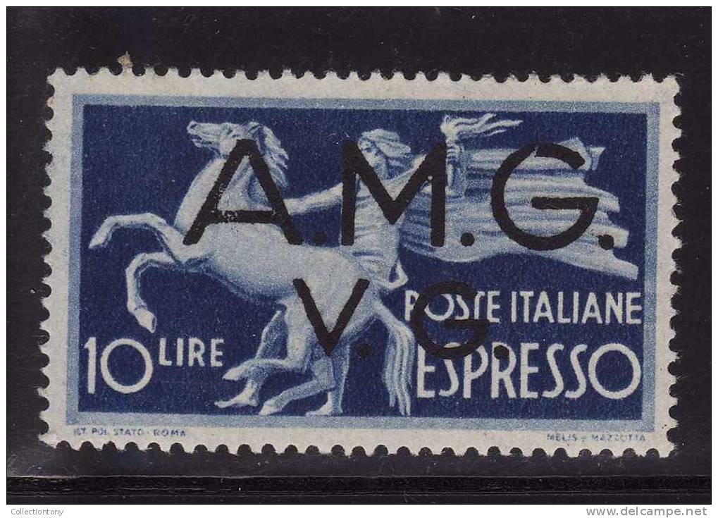 1946 - A.M.G.-V.G. - DEMOCRATICA - ESPRESSO -  CAT. SASS. - N° 1 - TL -  VALORE 2.50€ - Mint/hinged