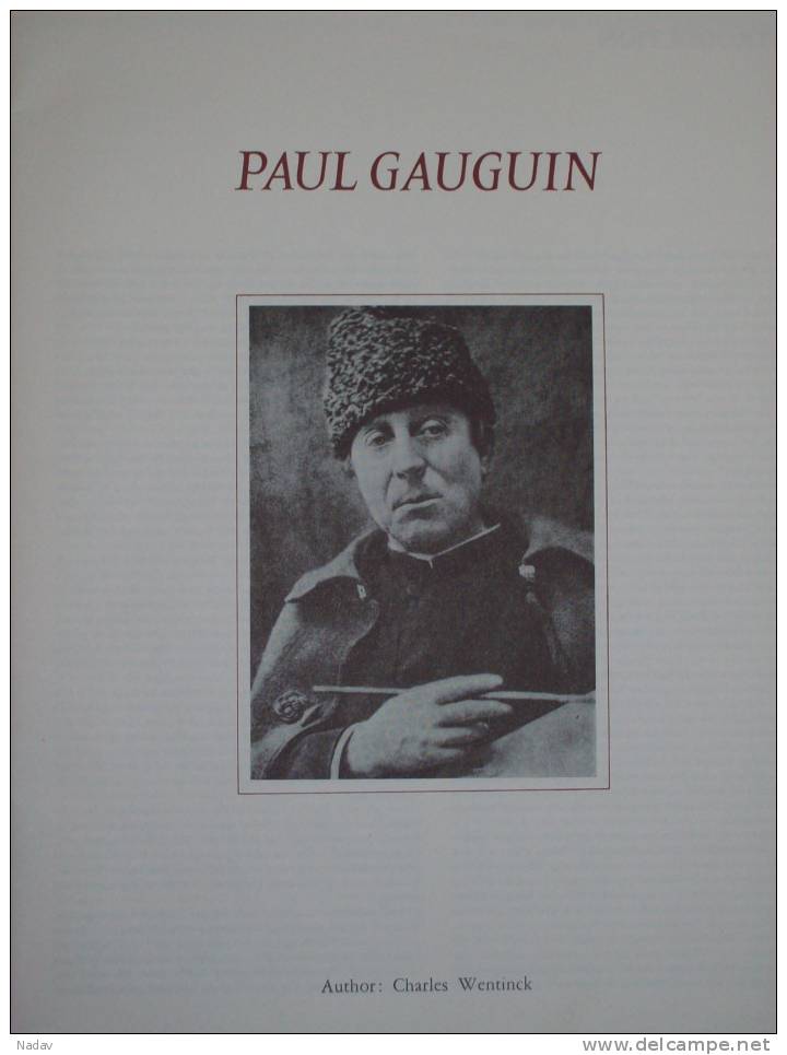 PAUL GAUGUIN,  Author: Charles Wentinck, Printed In Holland. - Beaux-Arts