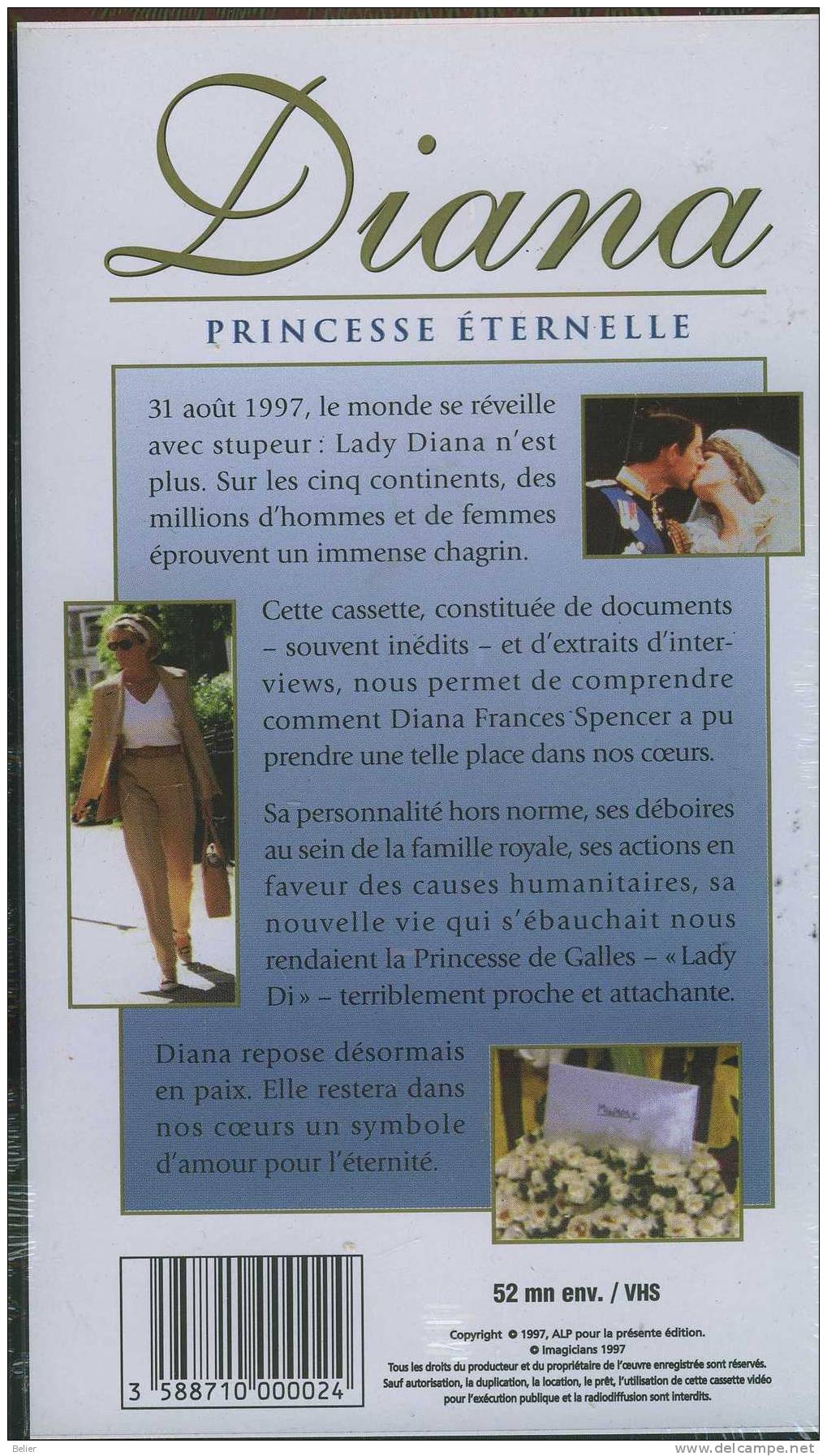 CASSETTE DIANA PRINCESSE ETERNELLE - Other & Unclassified