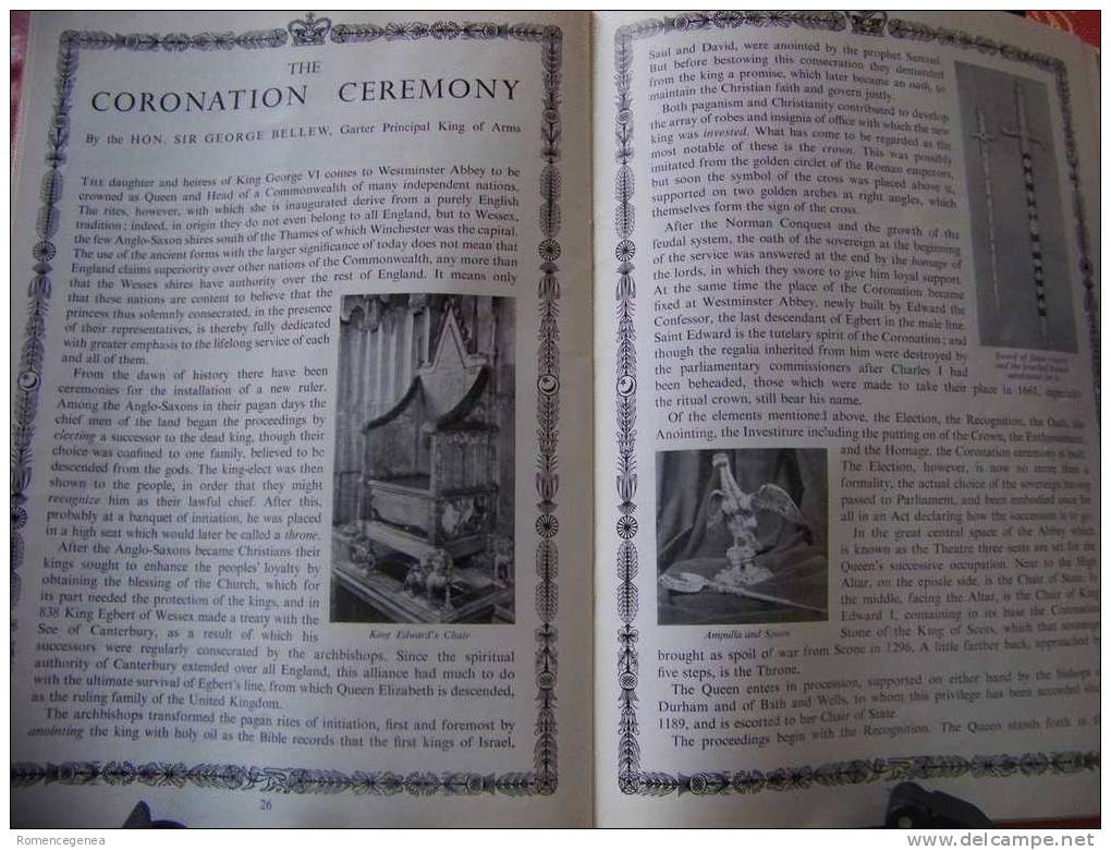 The Coronation of Elizabeth II - Le Couronnement de sa Majesté la Reine Elisabeth II - Programme-souvenir officiel