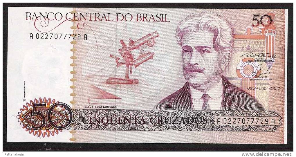 BRESIL P210a    50 CRUZADOS    Sign. 23    1986    UNC. - Brazilië