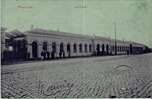 BELGIQUE - MOUSCRON - VUE SUR LA GARE - Moeskroen