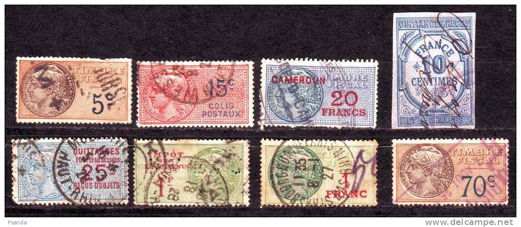 France Tax Stamps Lot - Used