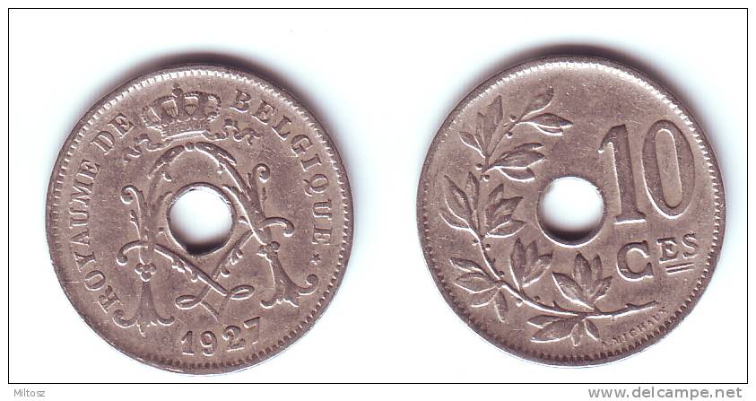 Belgium 10 Centimes 1927 (legend In French) - 10 Cent