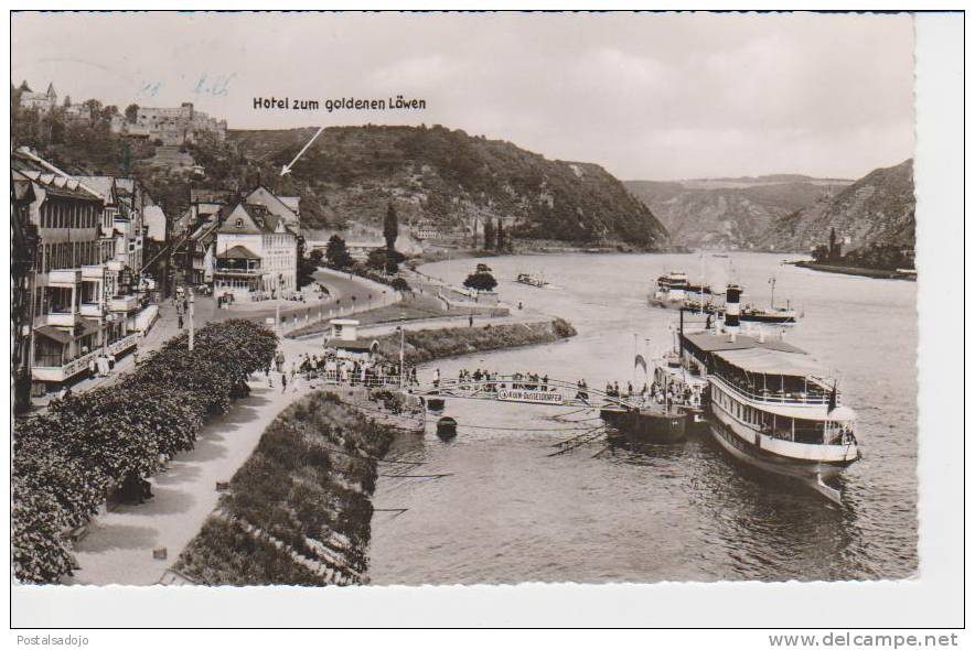 (DE741) ST. GOAR AM RHEIN . PROMENADE . BATEAUX KOLN-DUSSELDOR . SHIP - St. Goar