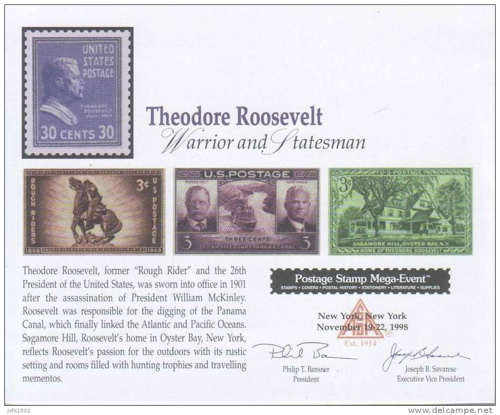 USA - Postage Stamp Mega-Event - Cartes Souvenir