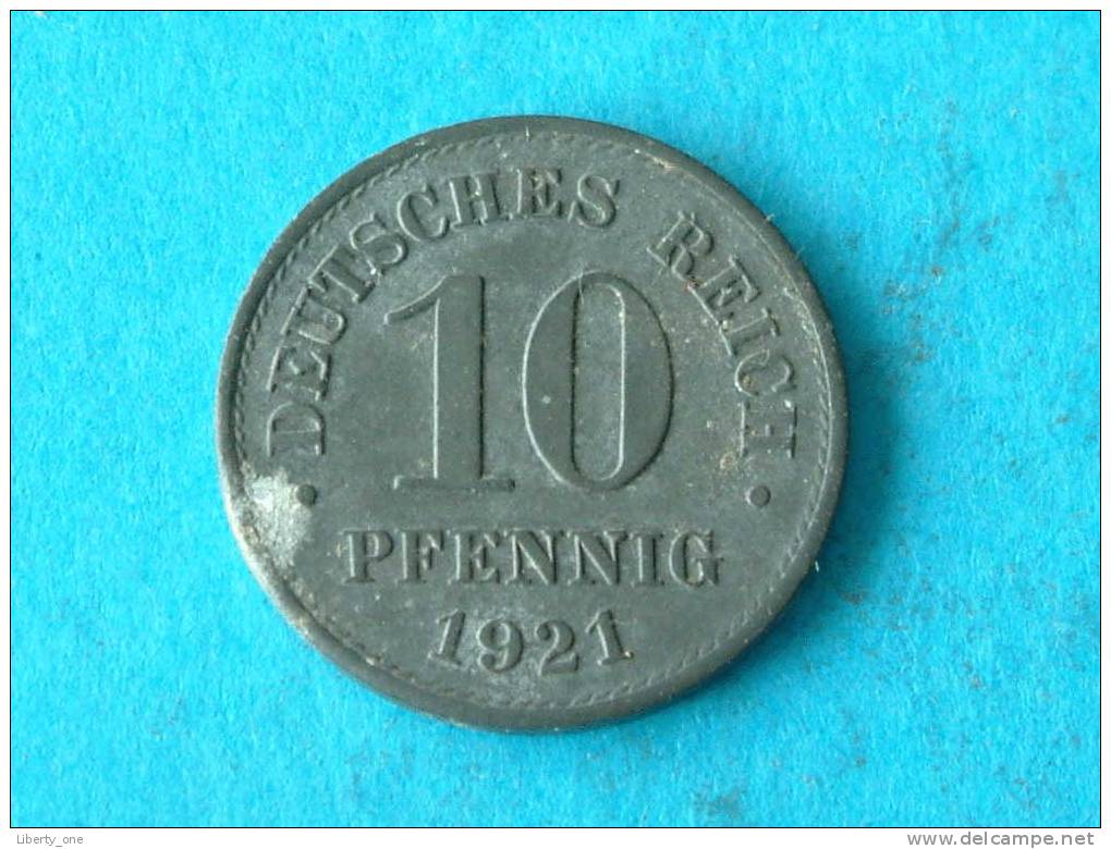 1921 - 10 PFENNIG / KM 26 ( For Grade, Please See Photo ) ! - 10 Pfennig
