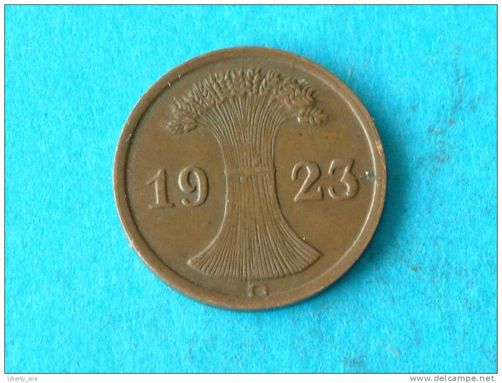 1923 G - 2 RENTENPFENNIG / KM 31 ( For Grade, Please See Photo ) ! - 2 Rentenpfennig & 2 Reichspfennig