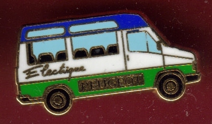 8135-Peugeot Electrique.car.bus.signé Metargent - Peugeot