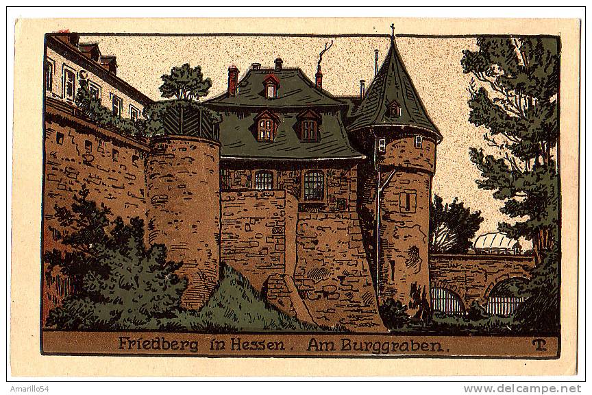 RAR Künstler Litho Friedberg In Hessen Cca 1910 - Friedberg