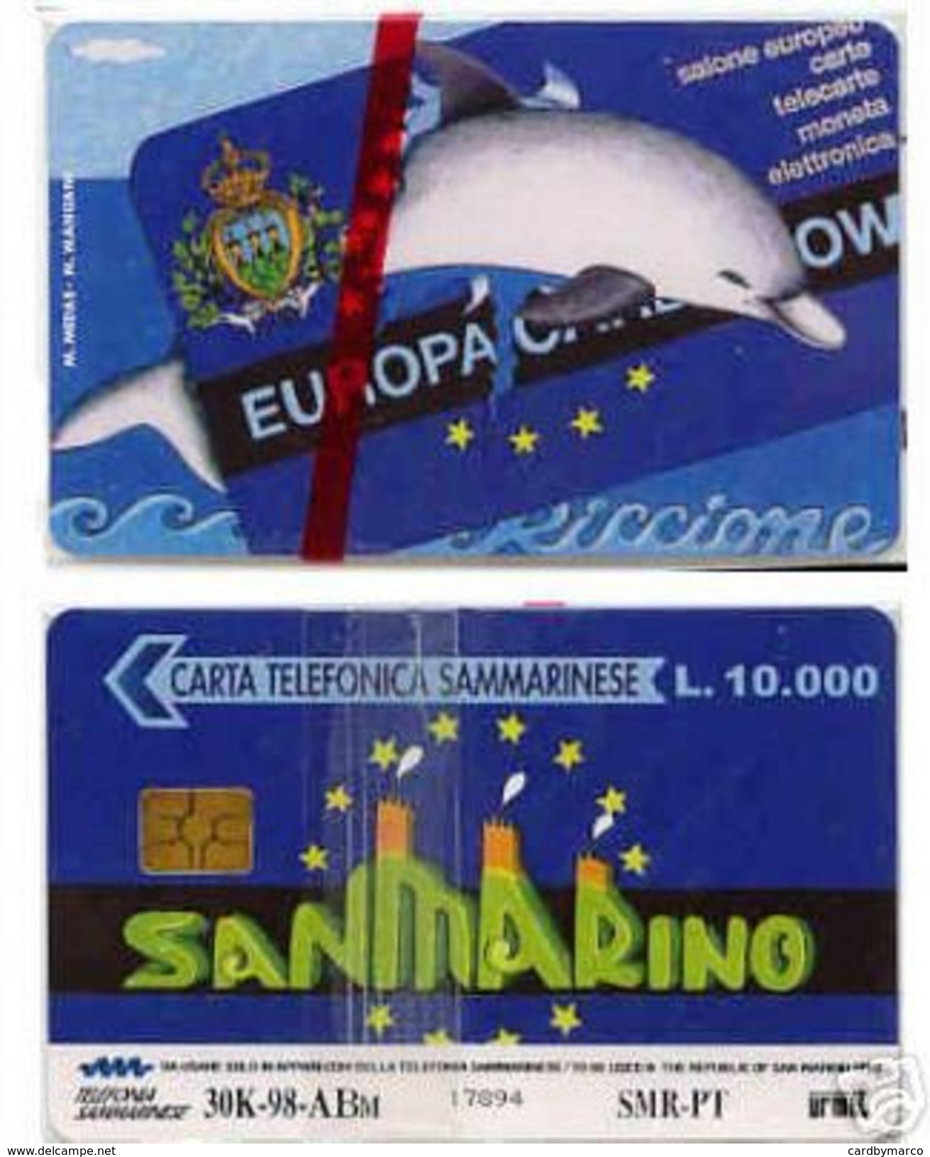 *SAN MARINO - N. C7002 (EUROPA CARD SHOW '98)* -  Scheda NUOVA (MINT) - San Marino