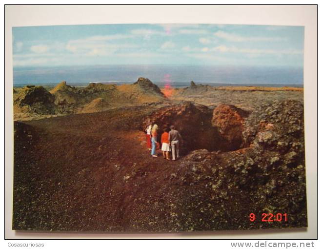 1467 LANZAROTE CRATER VOLCANICO  CANARIAS CANARY ISLANDS AÑOS 1970  MIRA OTRAS SIMILARES EN MI TIENDA - Lanzarote