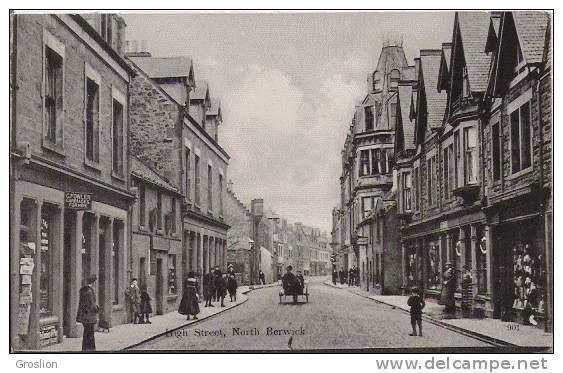 HIGH STREET NORTH BERWICK 901  (ANIMATION) 1908 - East Lothian