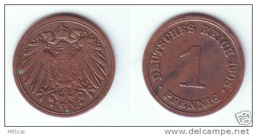 Germany 1 Pfennig 1908 D - 1 Pfennig