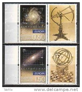 BULGARIA / BULGARIE - 2009 - Europe - Astronomie - 2v ** Avec Vignet - 2009