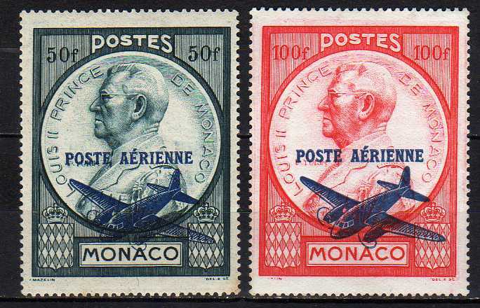 Monaco PA N° 13 / 14 Luxe ** - Airmail