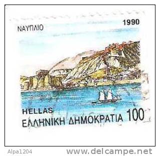 TIMBRE DE GRECE - "HELLAS 1990 - PAYSAGE 100" OBLITERE - Used Stamps