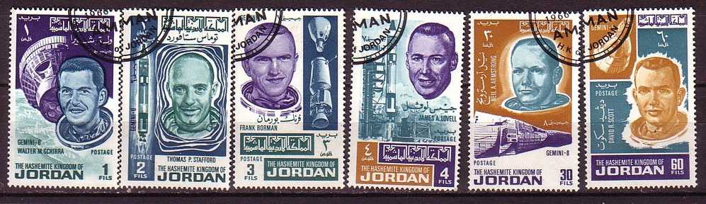 J3367 - JORDAN JORDANIE Yv N°554/59 ESPACE SPACE - Jordanie