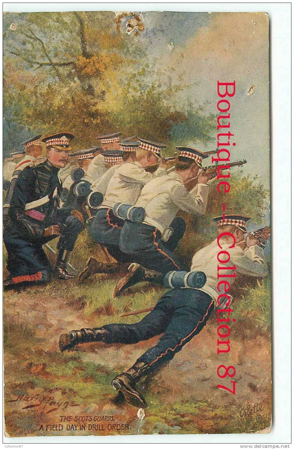 RAPHAEL TUCK - THE SCOTS GUARD TUCK´S POSTCARD N° 8625 - MILITARY - A FIELD DAY IN DRILL ORDER - DOS VISIBLE - Tuck, Raphael