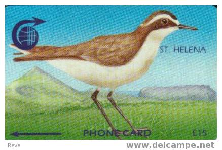 ST HELENA 15 £ WIRE BIRD BIRDS   STH-9  GPT CV$70 US  2000 ONLY !!  READ DESCRIPTION !! - Isla Santa Helena