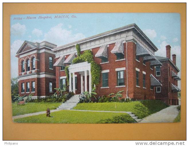 Macon Ga   Hotel Dinkler Macon Hospital  Circa 1907 - Altri & Non Classificati