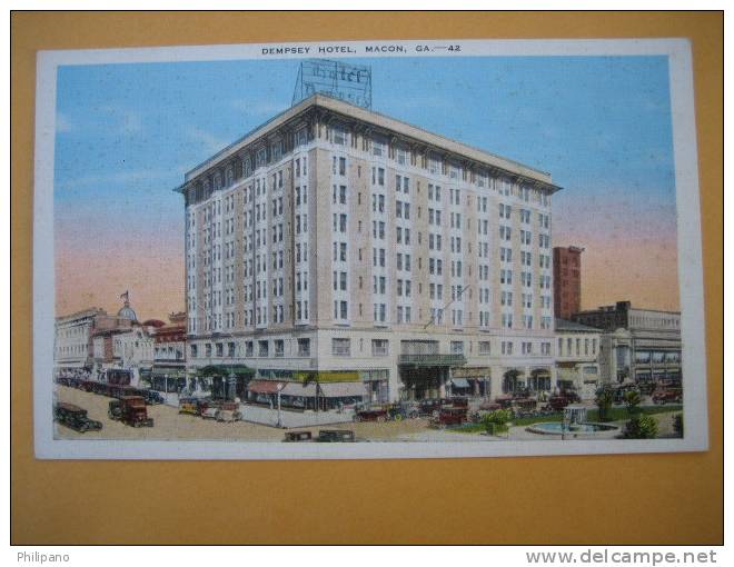 Macon Ga    Dempsey Hotel  Wb   Linen - Other & Unclassified