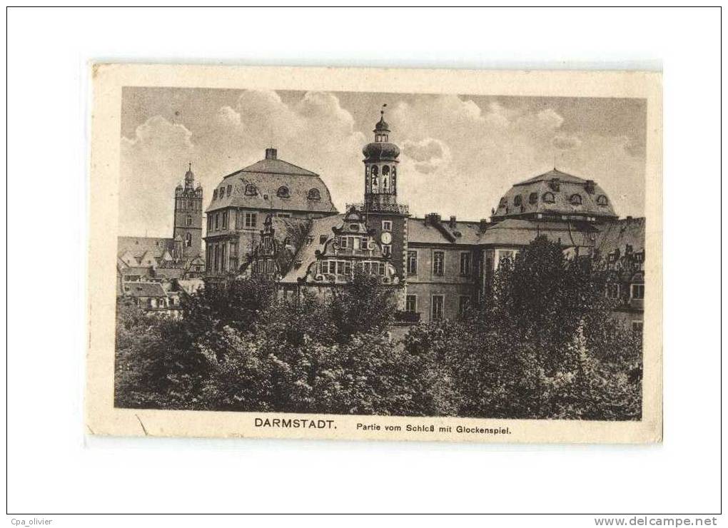 ALLEMAGNE Darmstadt, Vue Générale, Partie Vom Schloss Mit Glockenspiel, Ed Gerling, 1919 - Darmstadt