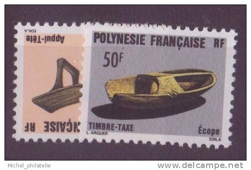 POLYNESIE N°8/9** TAXE  NEUF SANS CHARNIERE  ARTISANAT - Strafport