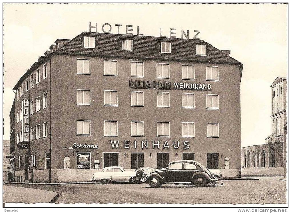 ALLEMAGNE ...  " HOTEL LENZ WEINHAUS "  KOLN .. URSULAPLATZ ... VOLKWAGEN - Sonstige & Ohne Zuordnung